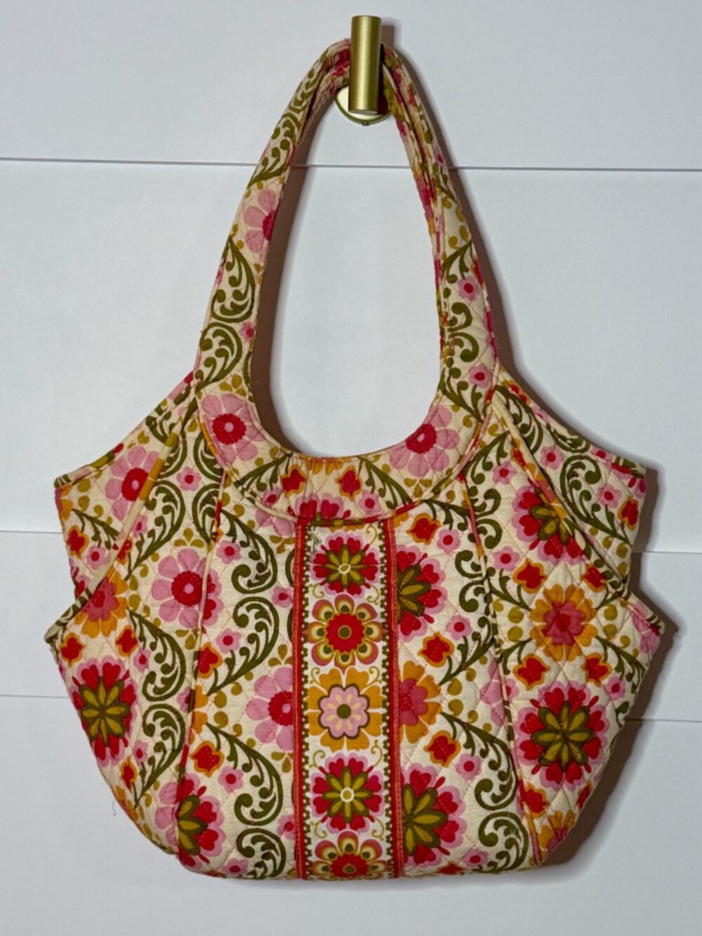 Vera Bradley Side By Side Tote Shoulder Bag in Boho Retired Folkloric Print